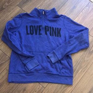 Vs pink quarter zip